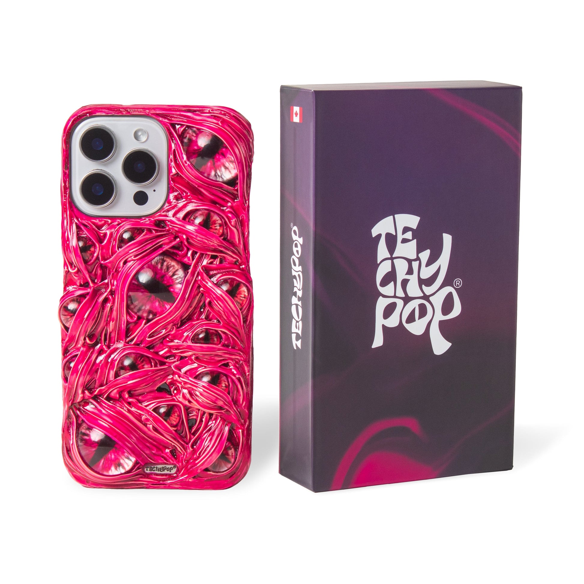 Techypop.com iPhone Case iPhone 16 Pro Max Hot Pink Cyclops Handmade iPhone Case