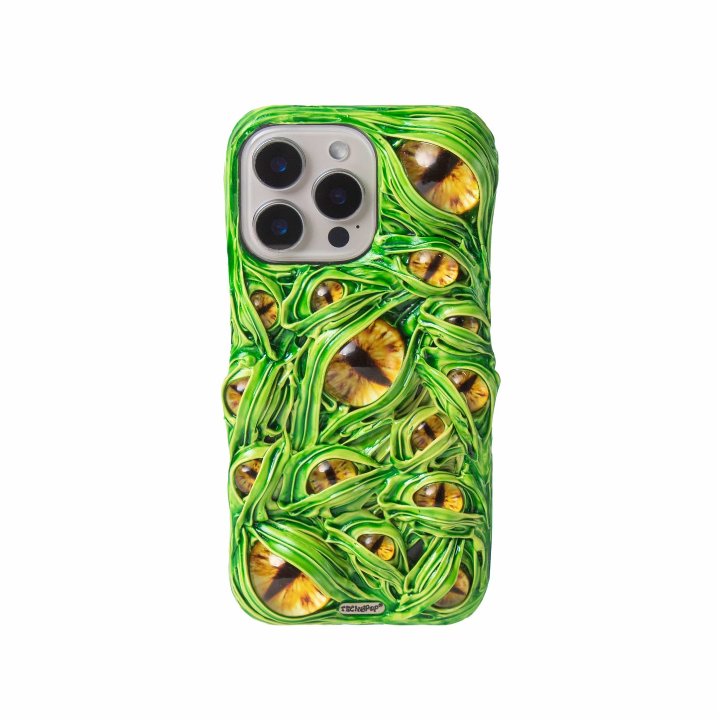 Techypop.com iPhone Case iPhone 16 Pro Max Lime Lagoon Eyes Handmade iPhone Case