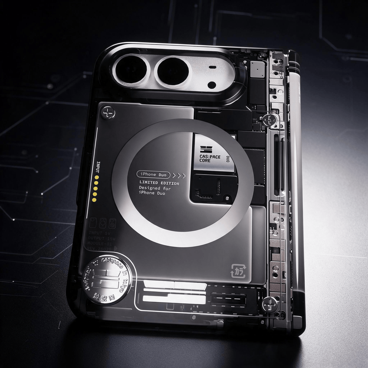 Techypop.com iPhone Case X-Ray Black iPhone Duo Case