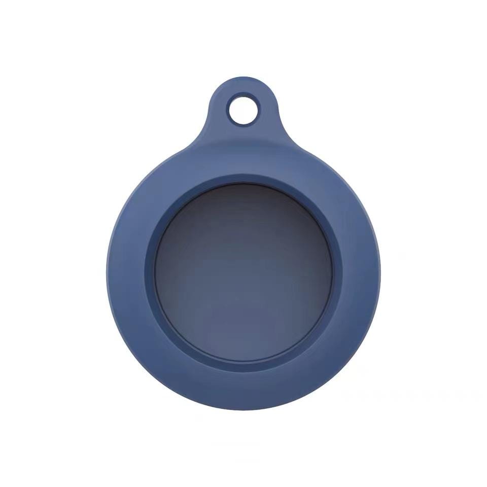 Techypop.com AirTag Case Blue Soft Silicone Designer AirTag Case