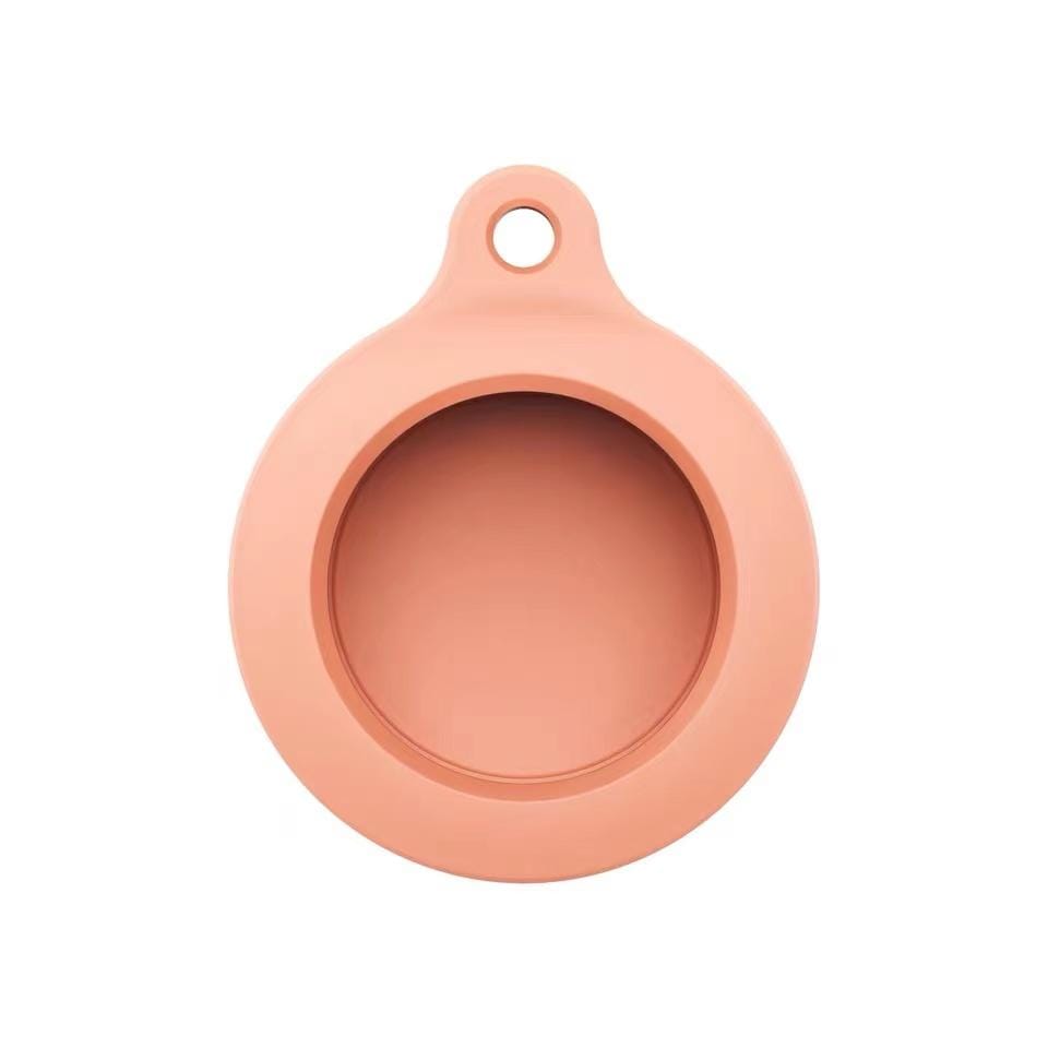 Techypop.com AirTag Case Pink Soft Silicone Designer AirTag Case