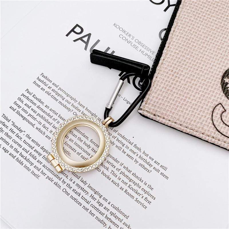 Techypop.com AirTag Diamond Metal Designer AirTag Case