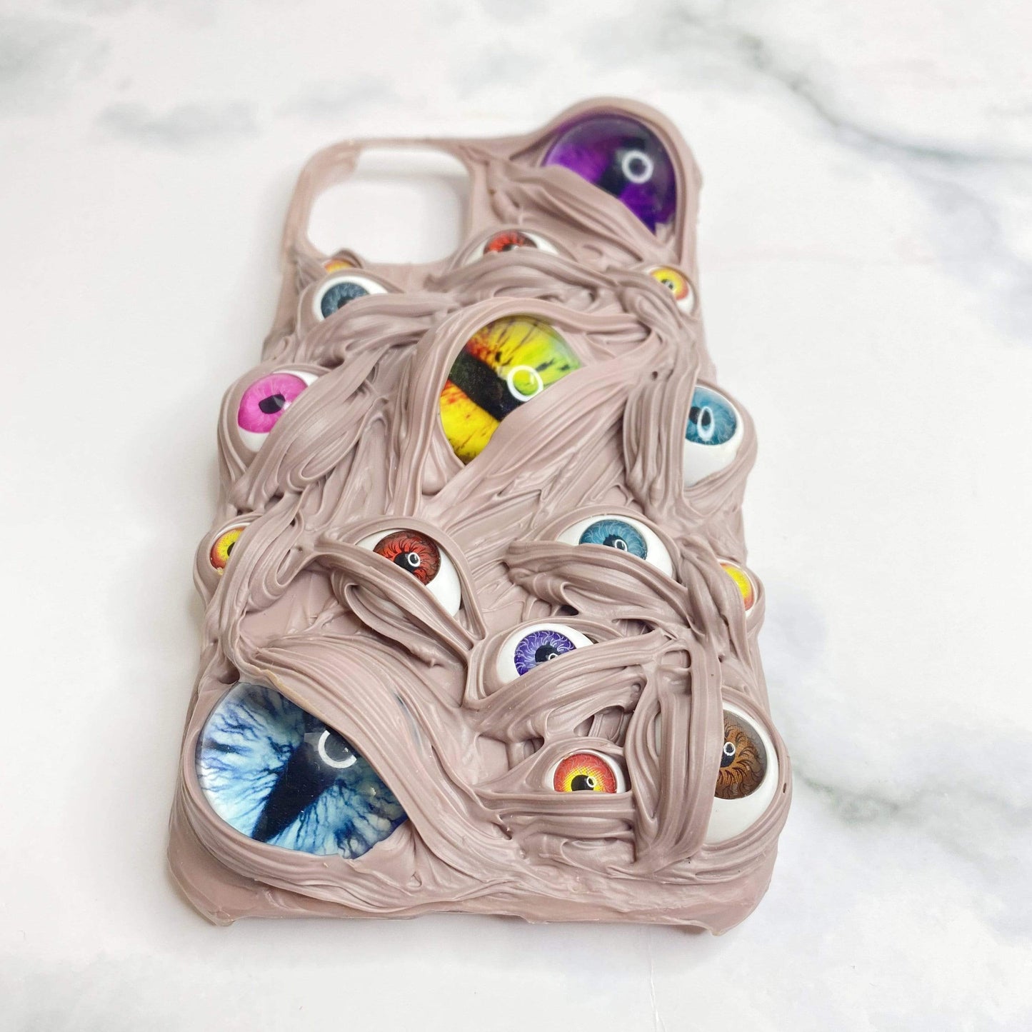 Techypop.com iPhone Case Pink Cat Eyes Handmade Designer iPhone Case For All iPhone Models