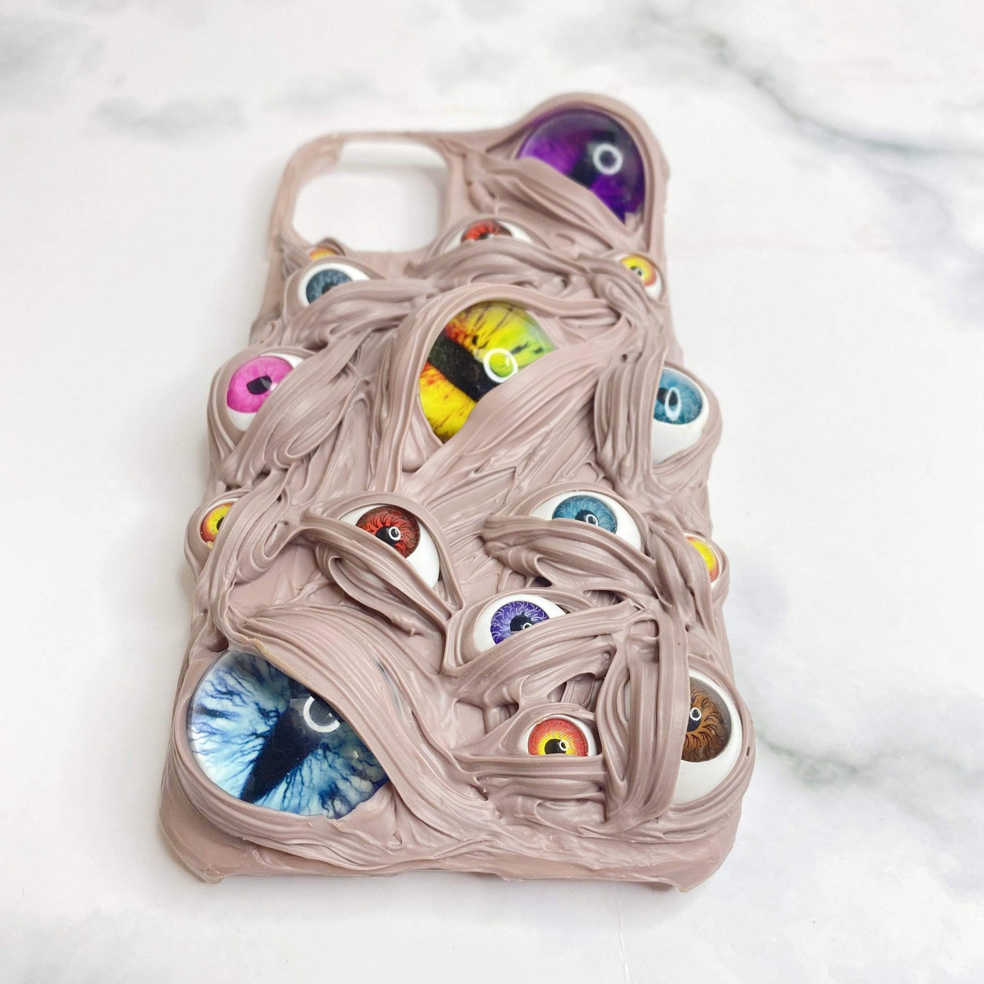 Techypop.com iPhone Case Pink Cat Eyes Handmade Designer iPhone Case For All iPhone Models