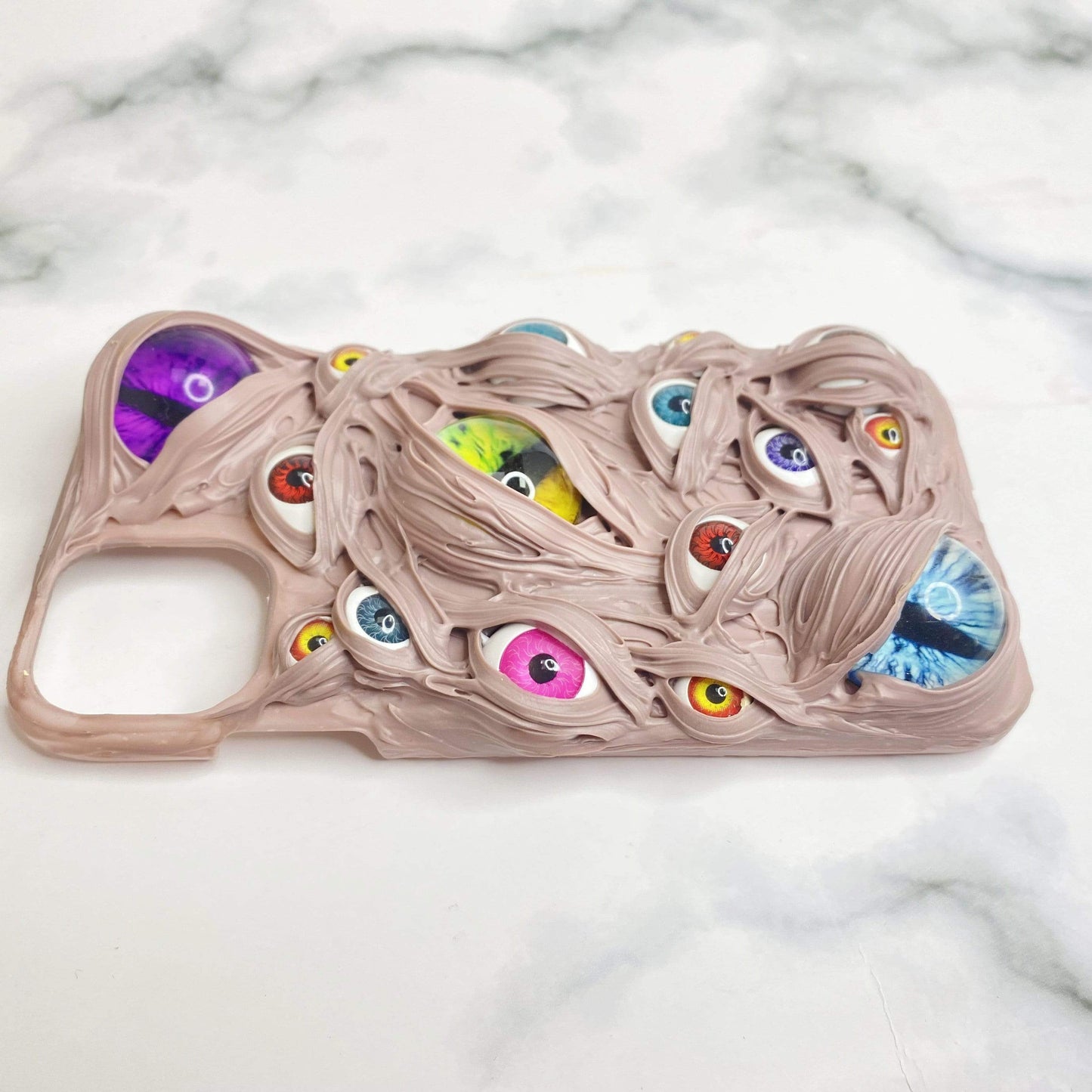 Techypop.com iPhone Case Pink Cat Eyes Handmade Designer iPhone Case For All iPhone Models