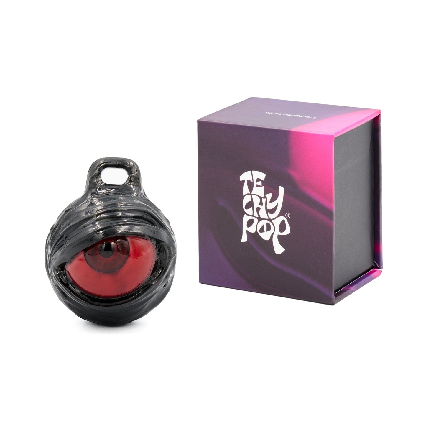 Techypop.com Please leave your iPhone & AirPods model in the note section Cat Eye in the Dark iPhone Case + AirPods Case + AirTag Case Set