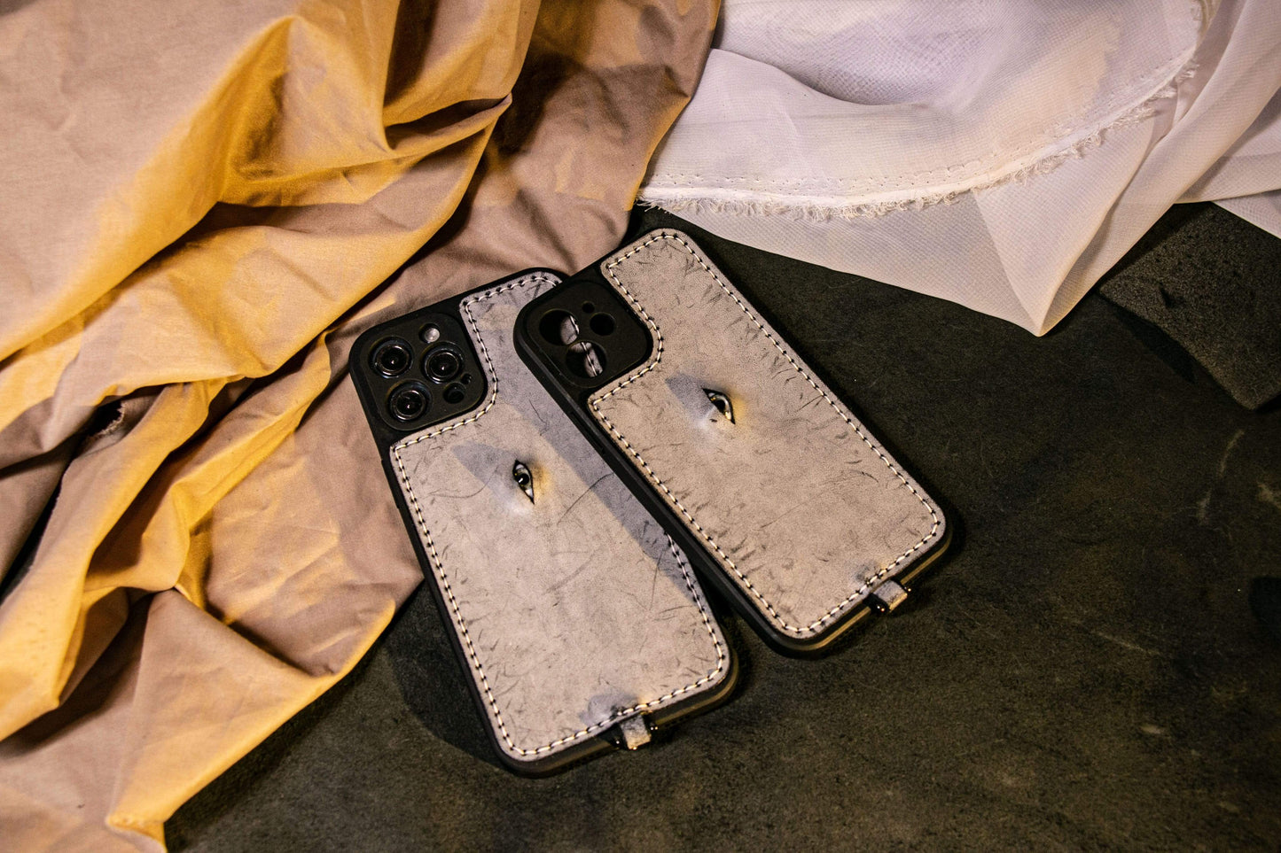 Techypop.com The Eye Leather Lens Protection Designer iPhone Case For All iPhone Models