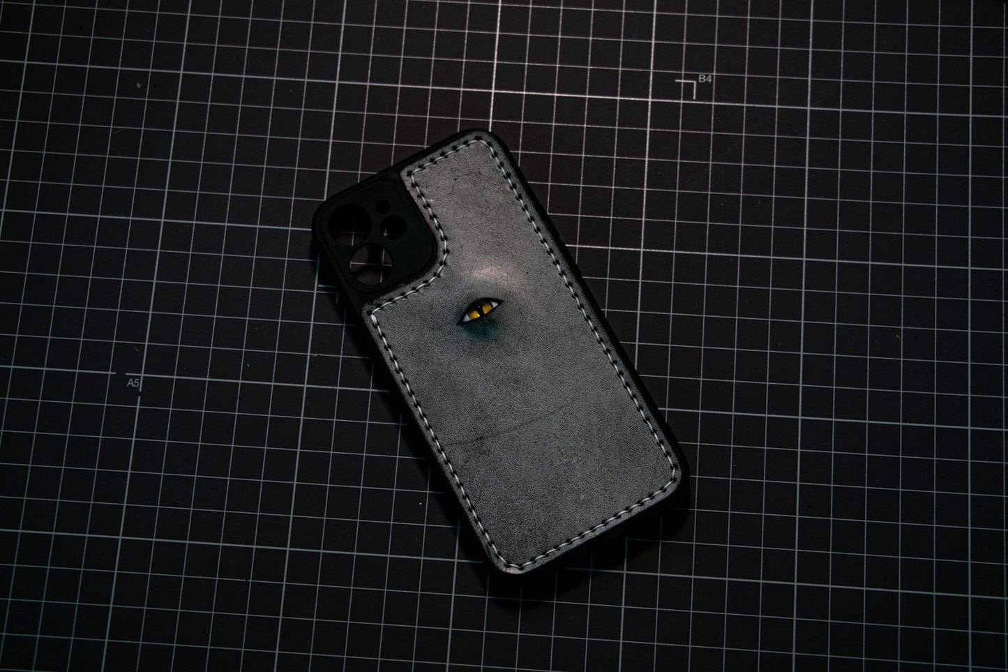 Techypop.com The Eye Leather Lens Protection Designer iPhone Case For All iPhone Models