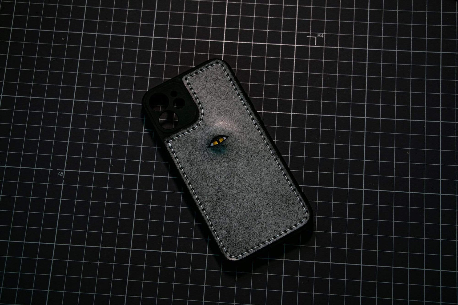 Techypop.com The Eye Leather Lens Protection Designer iPhone Case For All iPhone Models