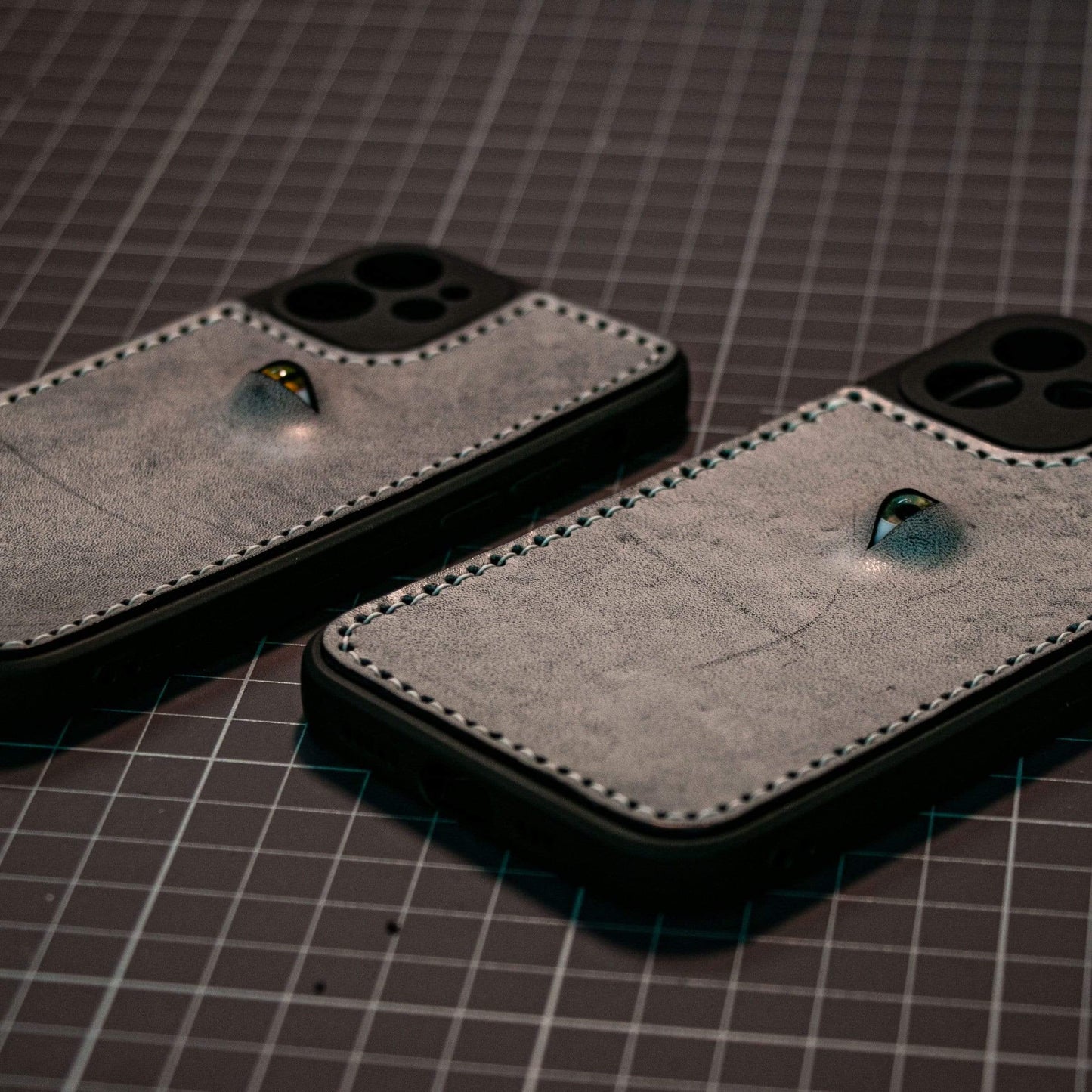 Techypop.com The Eye Leather Lens Protection Designer iPhone Case For All iPhone Models