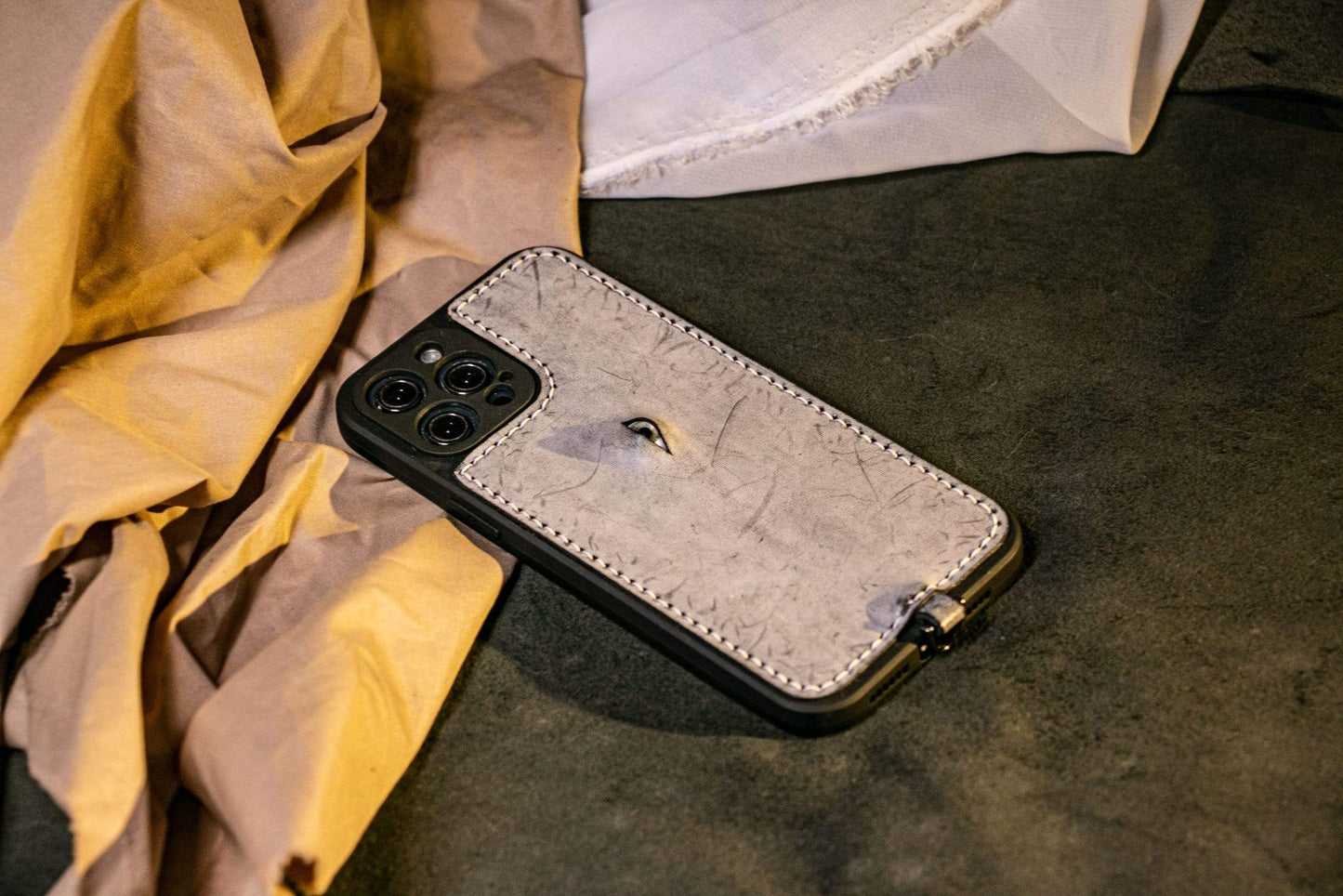 Techypop.com The Eye Leather Lens Protection Designer iPhone Case For All iPhone Models