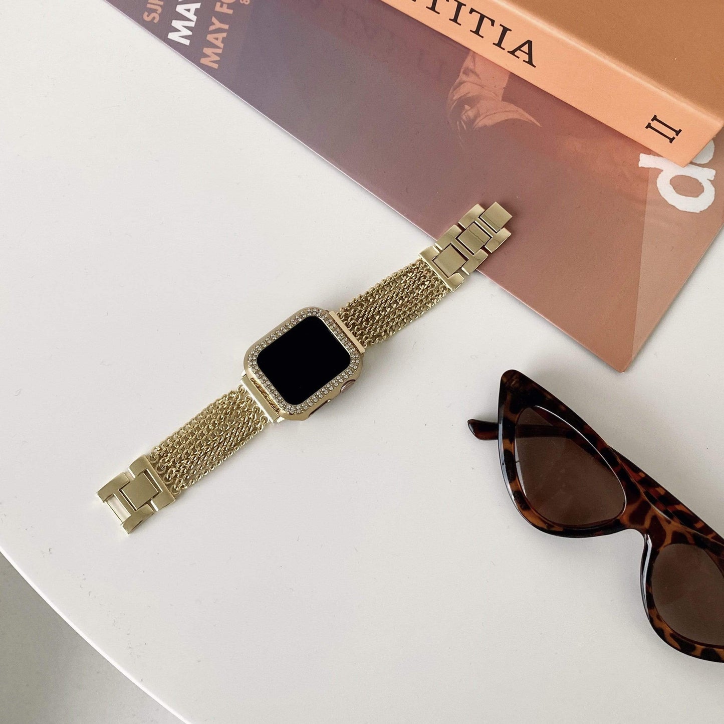Techypop.com Watch Bands 38mm/40mm Tassel Metal Designer Apple Watch Band Strap For iWatch Series SE 6/5/4/3/2/1