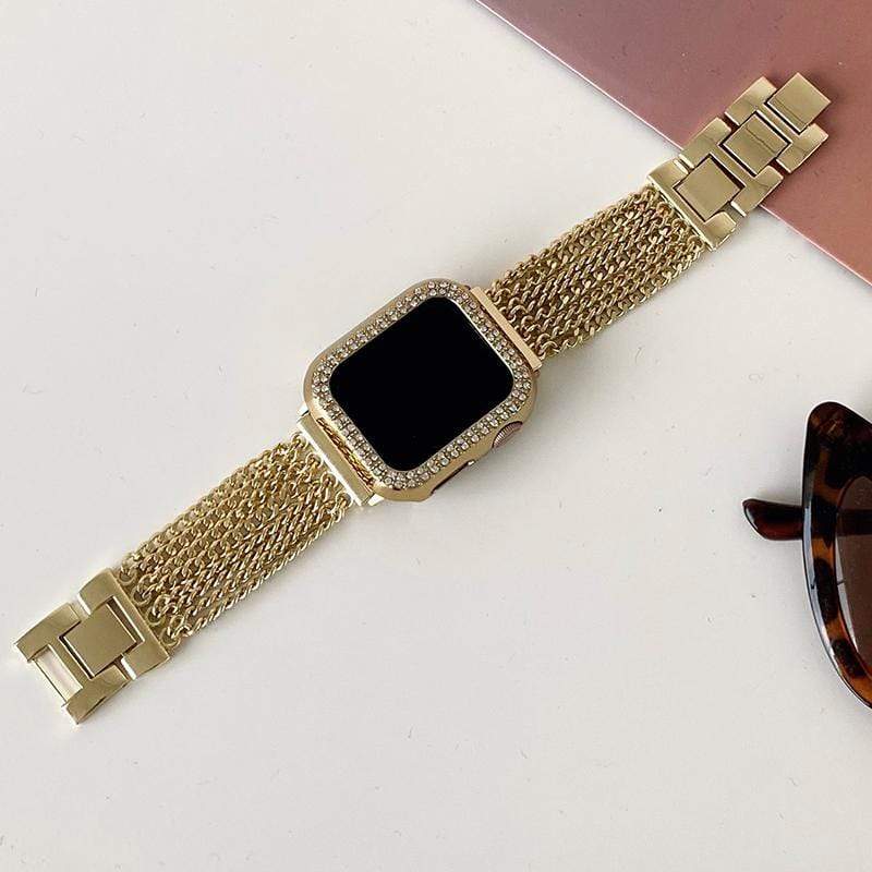 Techypop.com Watch Bands Tassel Metal Designer Apple Watch Band Strap For iWatch Series SE 6/5/4/3/2/1