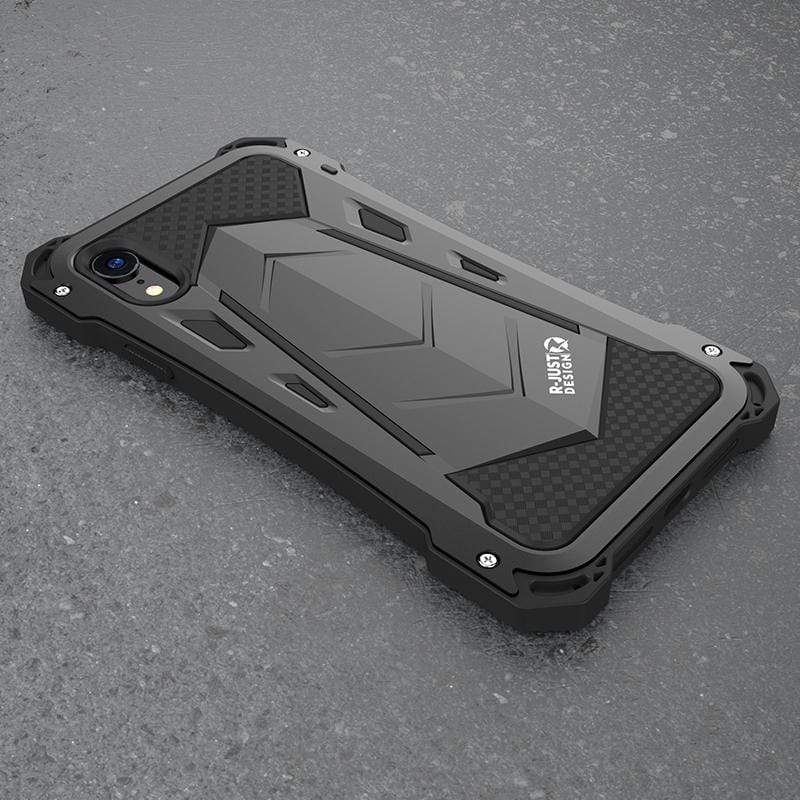 Metal Frame Robust Armor Airbag Shockproof + Waterproof + Dirt Proof Protective Designer iPhone Case For iPhone SE 11 Pro Max X XS Max XR 7 8 Plus - techypopcom