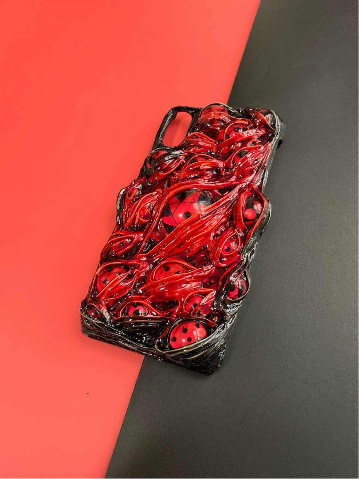 Techypop iPhone Case Blood is Always Watching Designer iPhone Case For iPhone 12 SE 11 Pro Max X XS Max XR 7 8 Plus