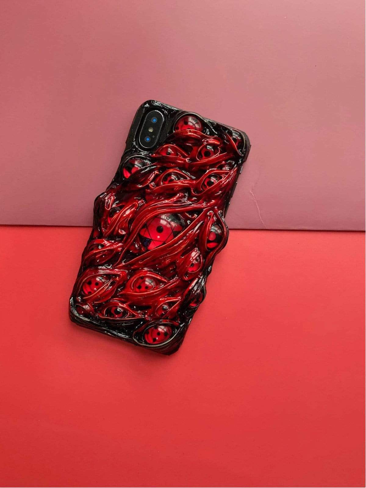 Techypop iPhone Case Blood is Always Watching Designer iPhone Case For iPhone 12 SE 11 Pro Max X XS Max XR 7 8 Plus