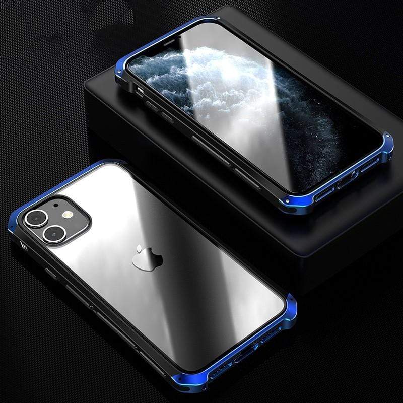Bumper Metal Frame Shockproof Protective Designer iPhone Case For iPhone SE 11 Pro Max X XS Max XR 7 8 Plus - techypopcom