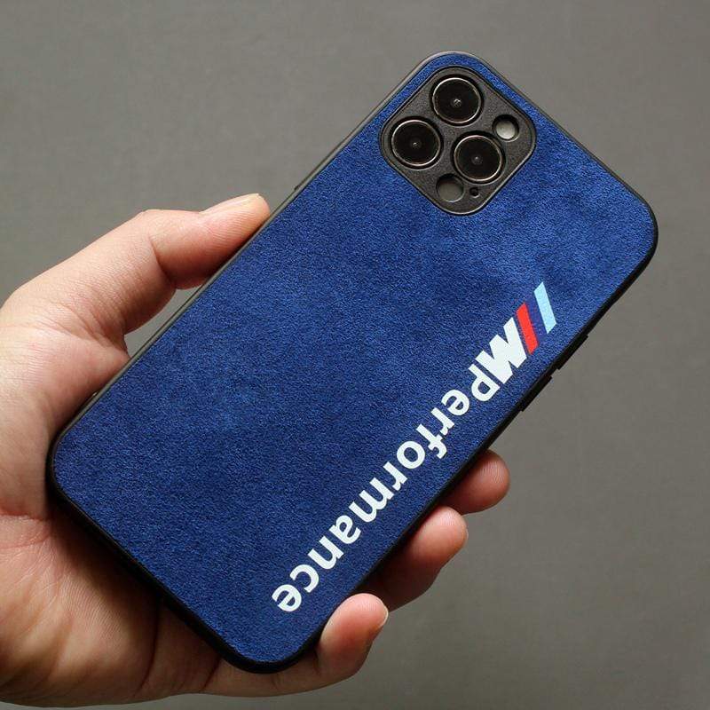 BMW M Performance Alcantara Protective Designer iPhone Case For All iPhone Models, iPhone 12 Pro Max / Blue BMW M Performance Alcantara Protective Designer iPhone Case For All iPhone Models, iPhone 12 Pro Max / Blue
