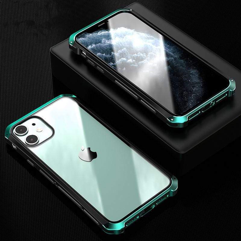 Bumper Metal Frame Shockproof Protective Designer iPhone Case For iPhone SE 11 Pro Max X XS Max XR 7 8 Plus - techypopcom