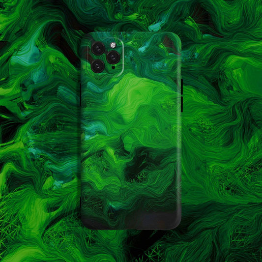 Green Waves Silicone Shockproof Protective Designer iPhone Case For iPhone SE 11 Pro Max X XS Max XR 7 8 Plus - techypopcom