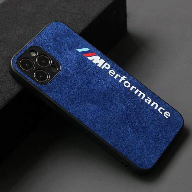 Techypop iPhone Case iPhone 12 Mini / Blue BMW M Performance Alcantara Protective Designer iPhone Case For All iPhone Models