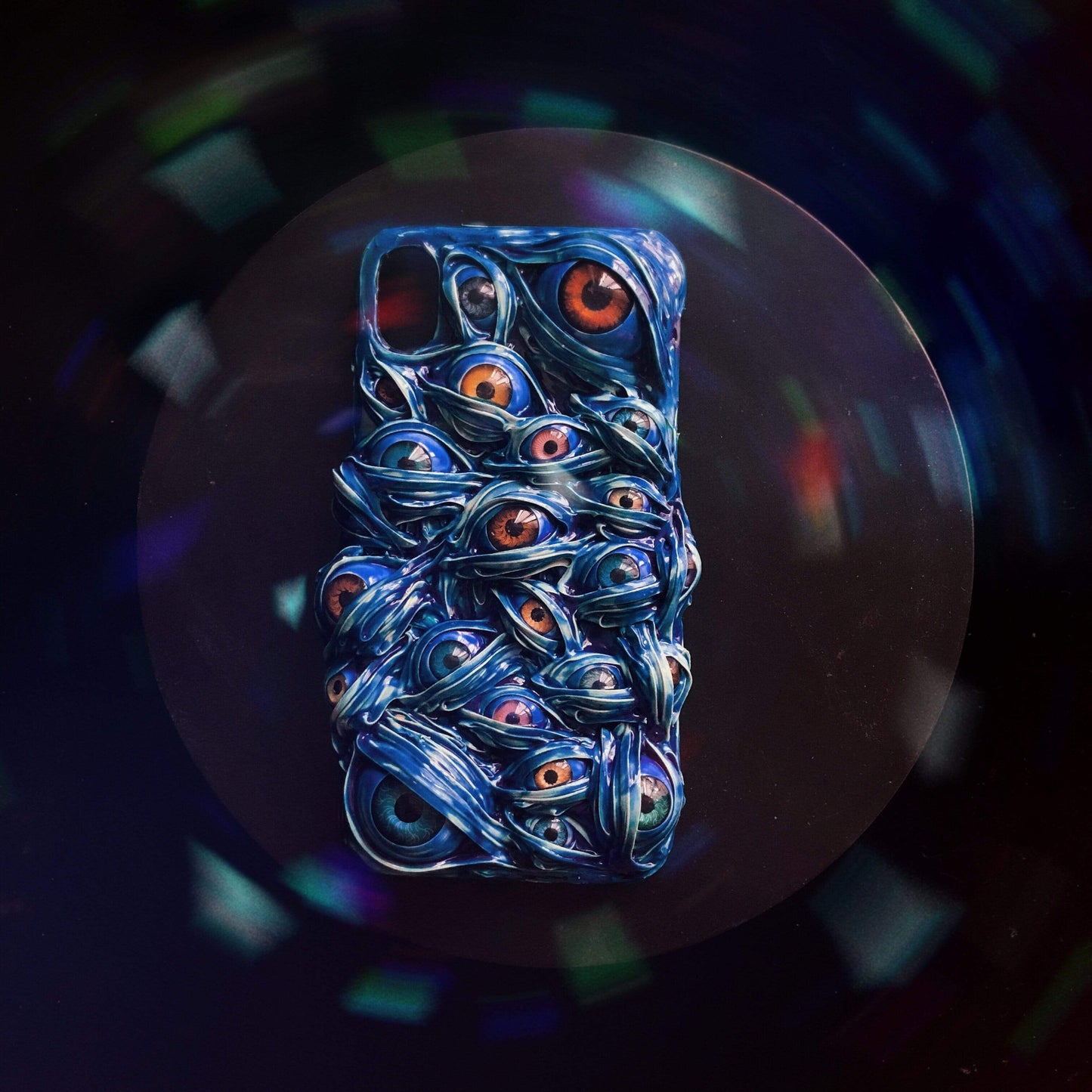 Techypop iPhone Case iPhone 12 Mini The Blue Eyes Handmade Designer iPhone Case For iPhone 12 SE 11 Pro Max X XS Max XR 7 8 Plus
