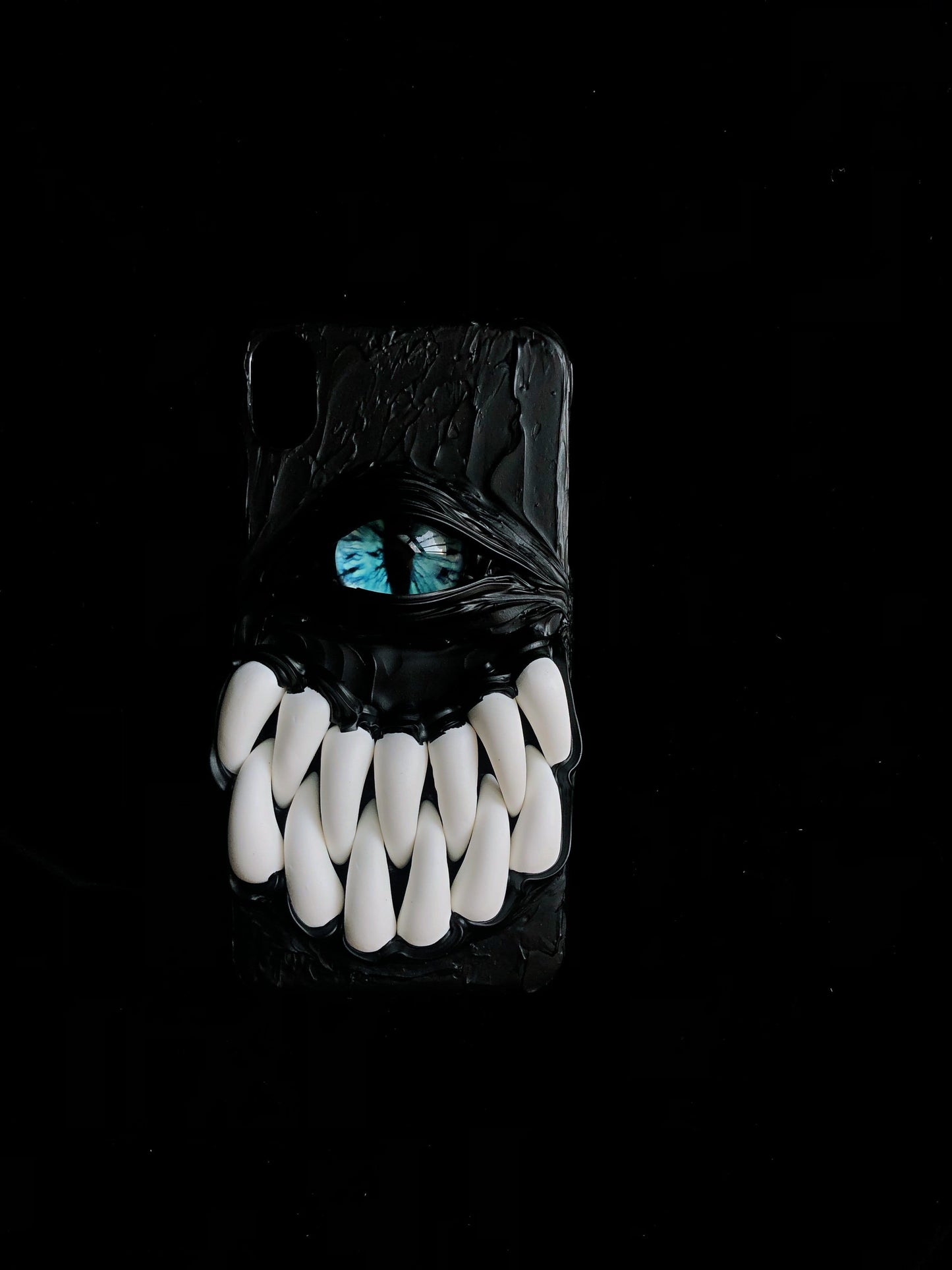 Monster Teeth Aqua Eye Handmade Designer iPhone Case For iPhone SE 11 Pro Max X XS Max XR 7 8 Plus - techypopcom