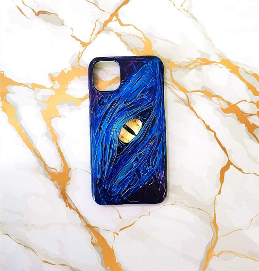 The Yellow Cat Eye iPhone Case For All iPhone Models - techypopcom