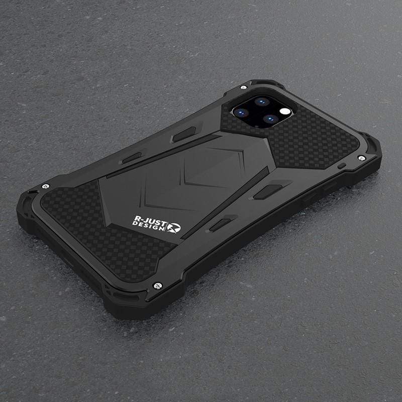 Metal Frame Robust Armor Airbag Shockproof + Waterproof + Dirt Proof Protective Designer iPhone Case For iPhone SE 11 Pro Max X XS Max XR 7 8 Plus - techypopcom