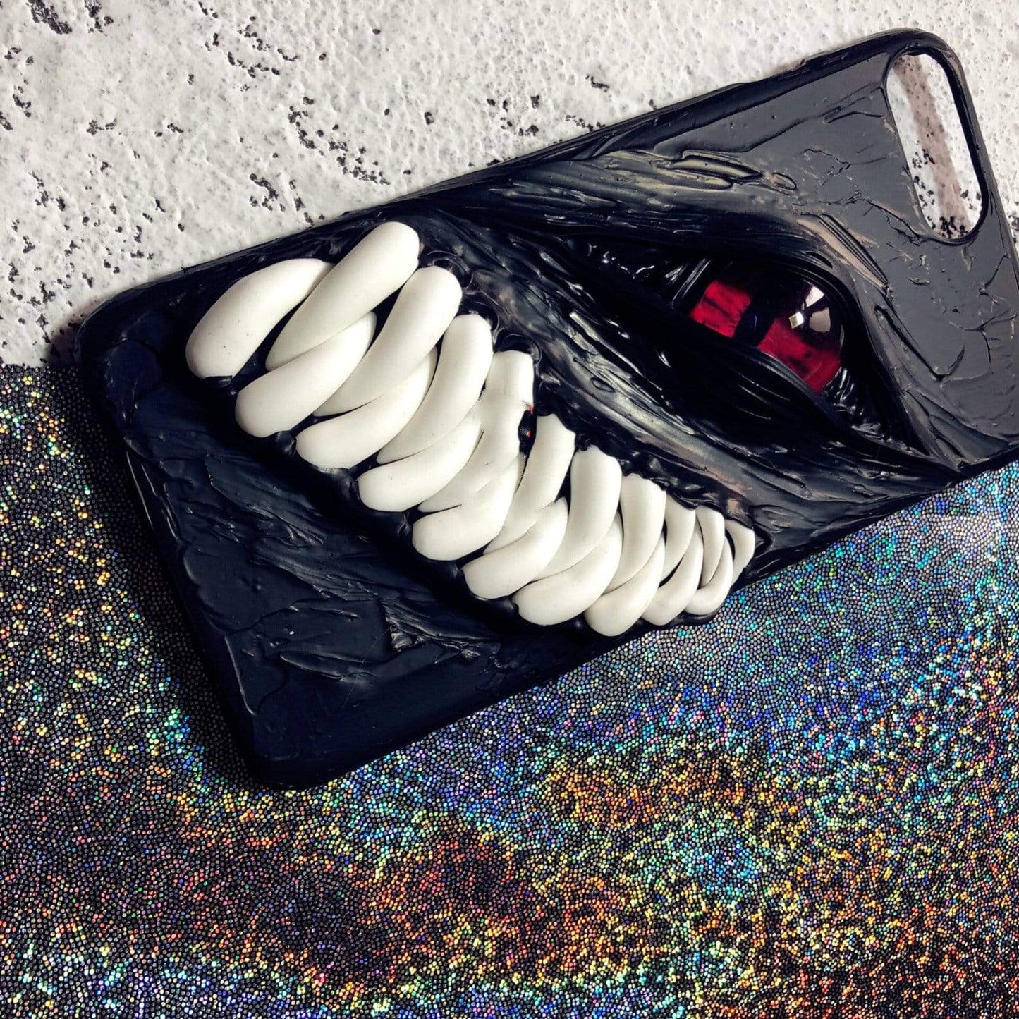 Monster Teeth Red Eye Handmade Designer iPhone Case For iPhone SE 11 Pro Max X XS Max XR 7 8 Plus - techypopcom