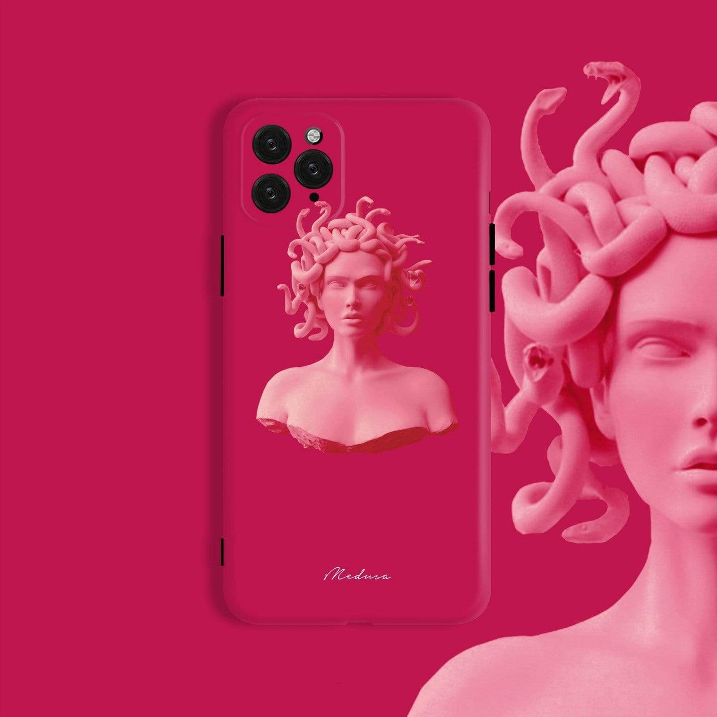 Neon Medusa Silicone Shockproof Protective Designer iPhone Case For iPhone SE 11 Pro Max X XS Max XR 7 8 Plus - techypopcom