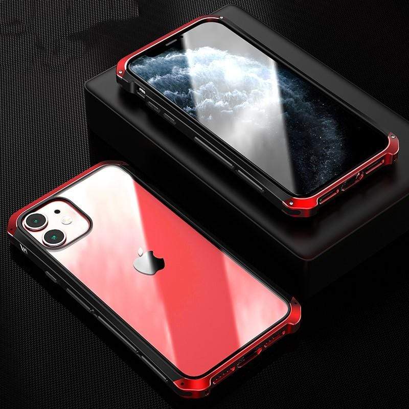 Bumper Metal Frame Shockproof Protective Designer iPhone Case For iPhone SE 11 Pro Max X XS Max XR 7 8 Plus - techypopcom