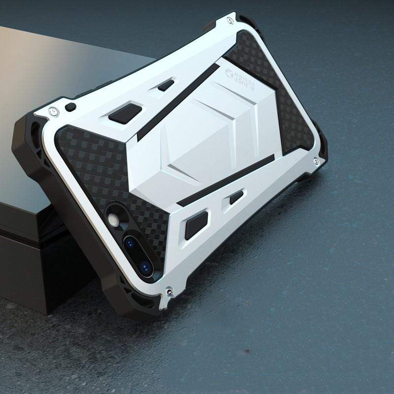 Metal Frame Robust Armor Airbag Shockproof + Waterproof + Dirt Proof Protective Designer iPhone Case For iPhone SE 11 Pro Max X XS Max XR 7 8 Plus - techypopcom