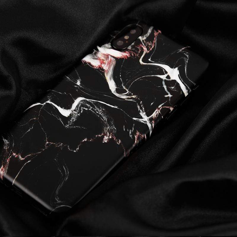 The Black Marble Silicone Shockproof Protective Designer iPhone Case For iPhone SE 11 Pro Max X XS Max XR 7 8 Plus - techypopcom