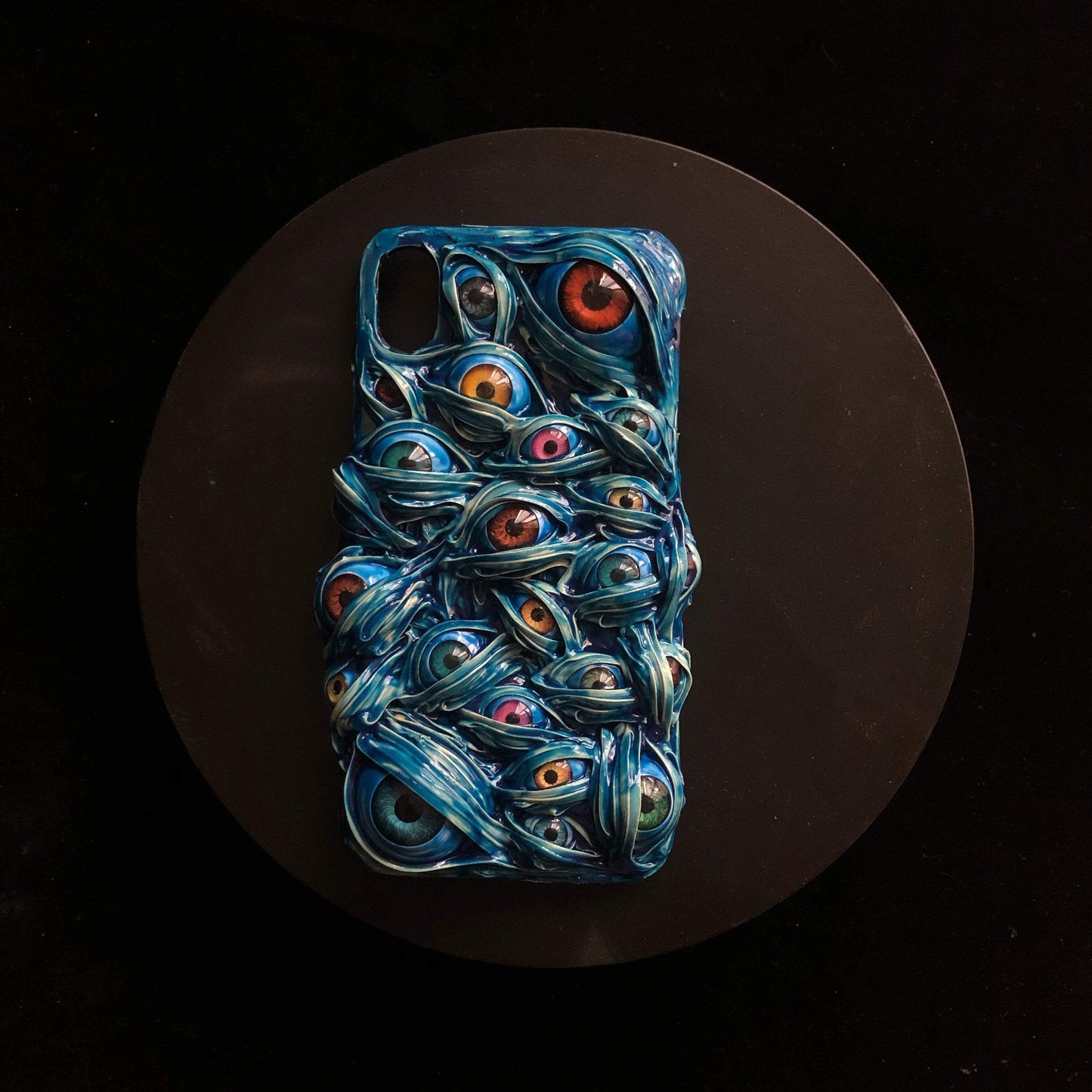 Techypop iPhone Case The Blue Eyes Handmade Designer iPhone Case For iPhone 12 SE 11 Pro Max X XS Max XR 7 8 Plus
