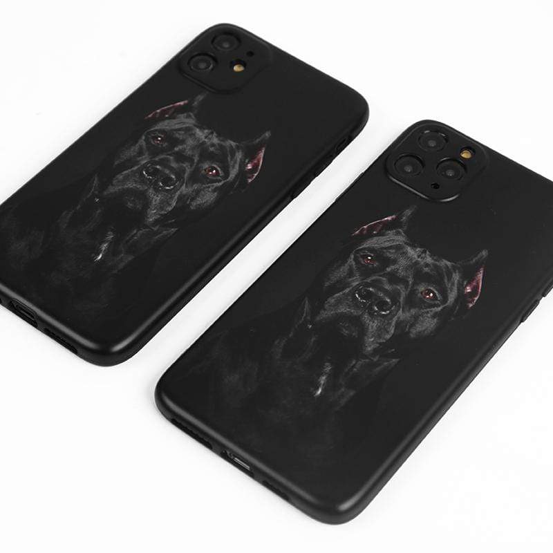 The Doberman Soft Silicone Shockproof Protective Designer iPhone Case For iPhone SE 11 Pro Max X XS Max XR 7 8 Plus - techypopcom
