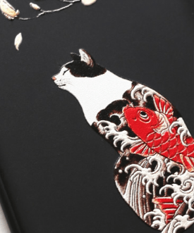 Techypop iPhone Case The Great Wave Kanagawa Ukiyo-e Silicone Designer iPhone Case For All iPhone Models