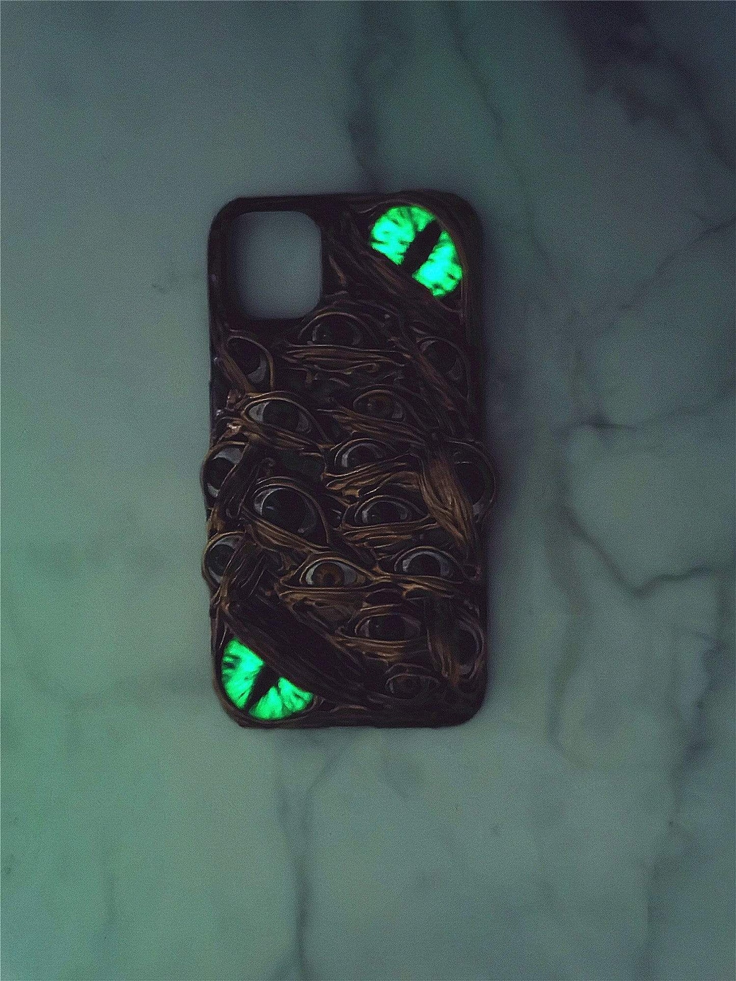 Techypop iPhone Case The Monster Eyes Handmade Designer iPhone Case For iPhone 12 SE 11 Pro Max X XS Max XR 7 8 Plus