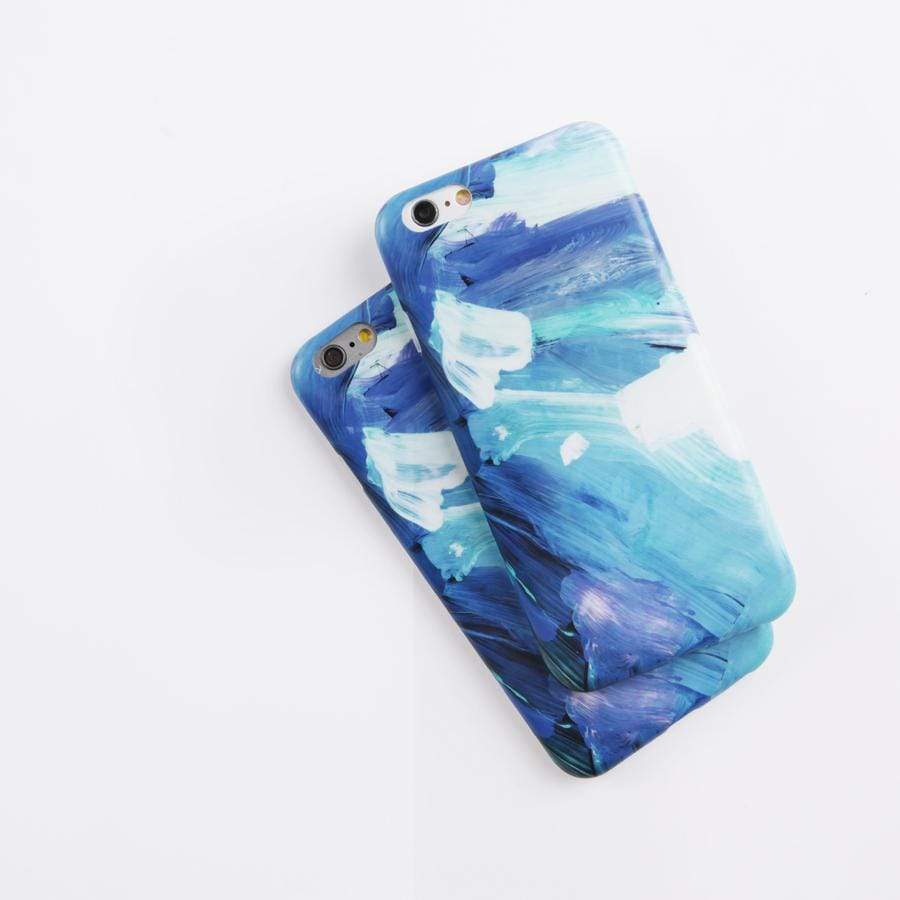Vibrant Blue Silicone Shockproof Protective Designer iPhone Case For iPhone SE 11 Pro Max X XS Max XR 7 8 Plus - techypopcom