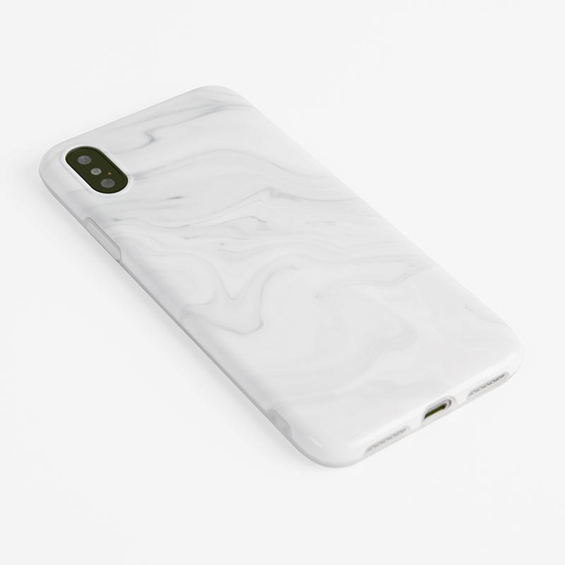 White Waves Silicone Shockproof Protective Designer iPhone Case For iPhone SE 11 Pro Max X XS Max XR 7 8 Plus - techypopcom
