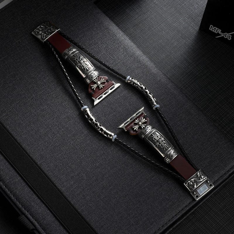 Techypop Watch Bands 38mm/40mm / Red Handmade Bohemian Designer Apple Watch Band Strap For iWatch Series SE 6/5/4/3/2/1