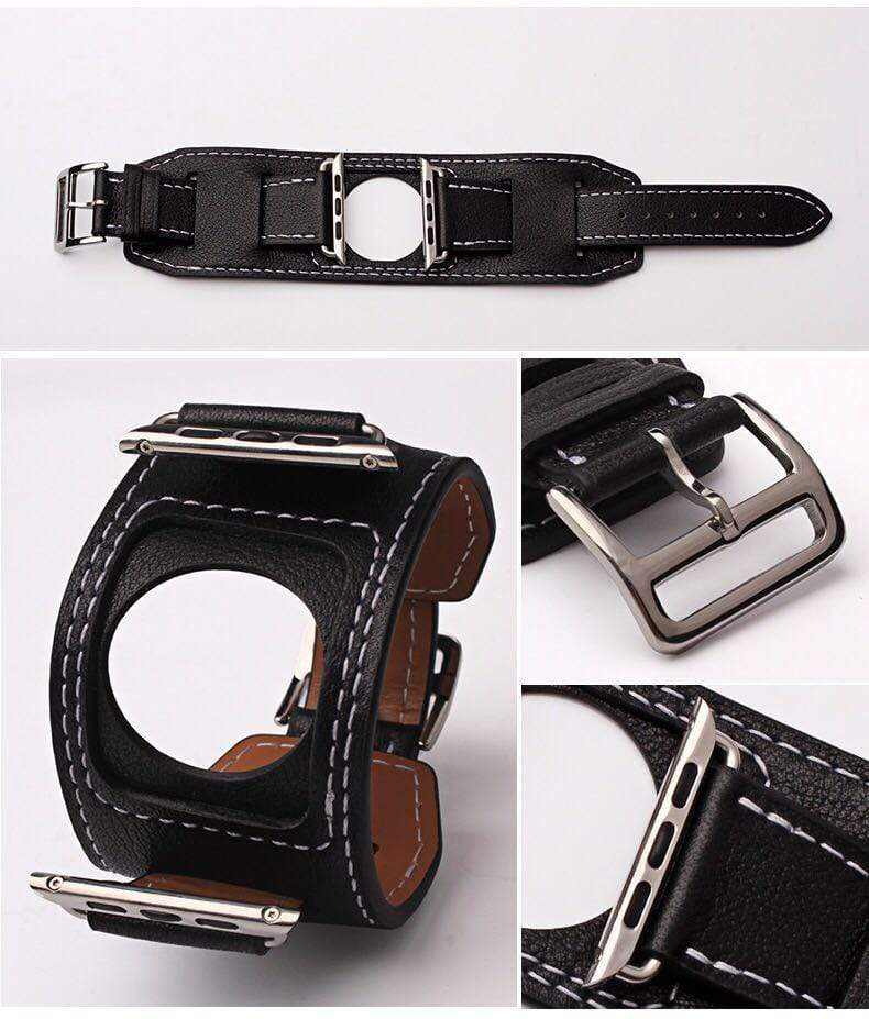 MORE COLORS Genuine Leather Durable Compatible With Apple Watch Band Strap For iWatch Series 4/3/2/1 - Techypop.com