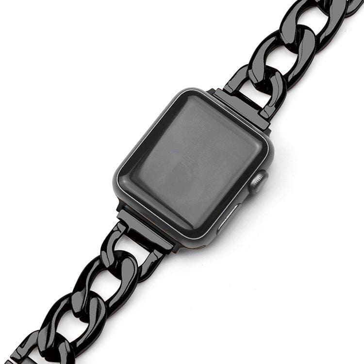 Rose Gold Stainless Steel Compatible With Apple Watch Metal Chain Band Strap For iWatch Series 4/3/2/1 - techypopcom