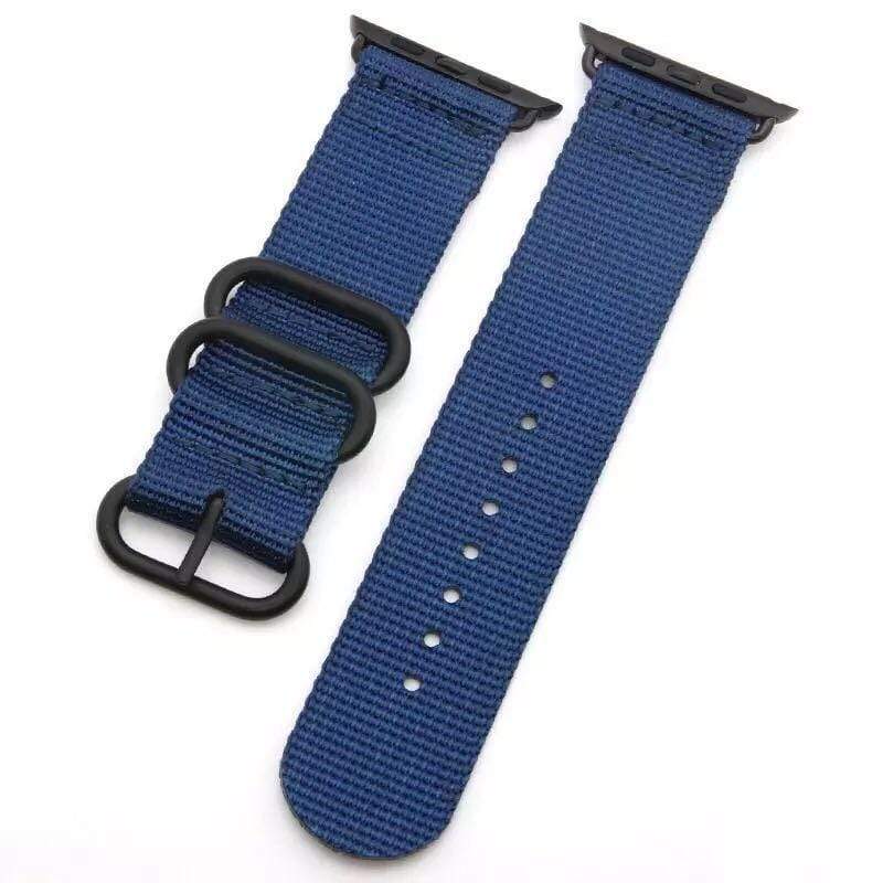 Stripe Nylon Durable Compatible With Apple Watch 38mm 40mm 42mm 44mm Band Strap For iWatch Series 4/3/2/1 - Techypop.com
