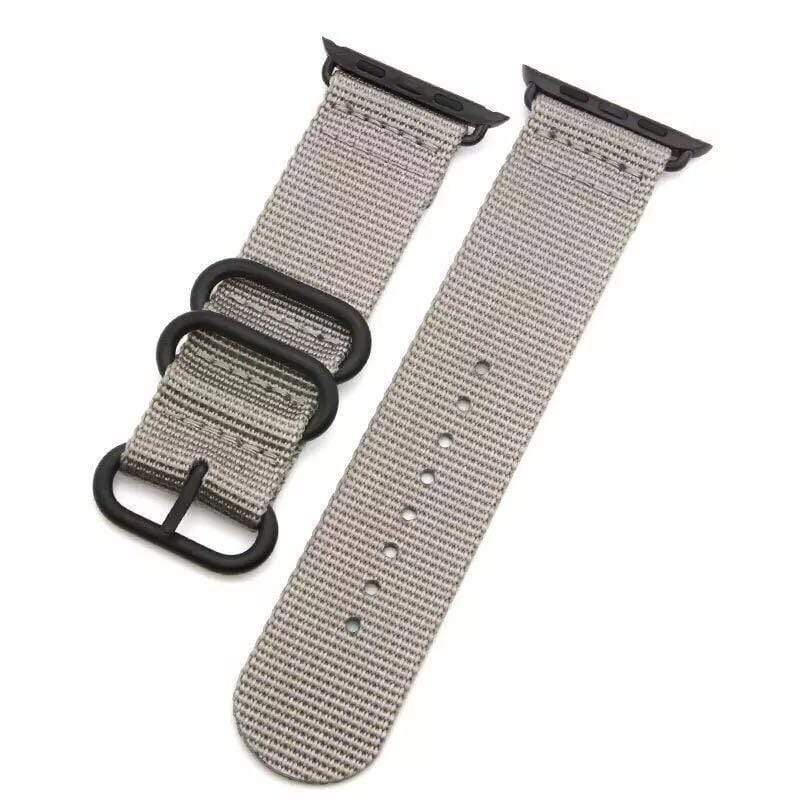 Stripe Nylon Durable Compatible With Apple Watch 38mm 40mm 42mm 44mm Band Strap For iWatch Series 4/3/2/1 - Techypop.com