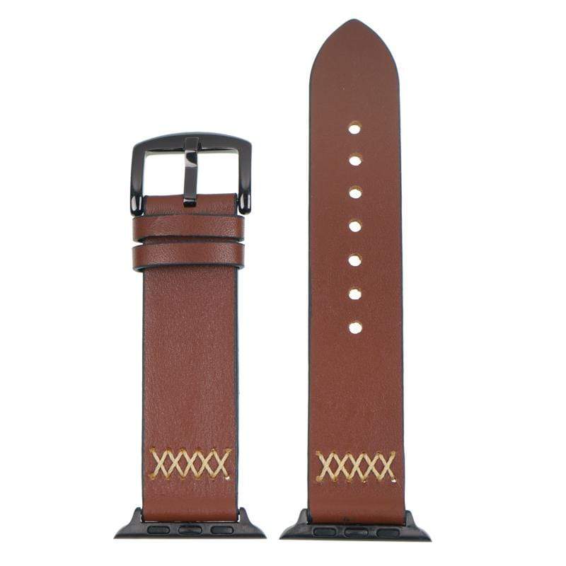 Leather Embroidery Compatible With Apple Watch Band Strap For iWatch Series 4/3/2/1 - techypopcom