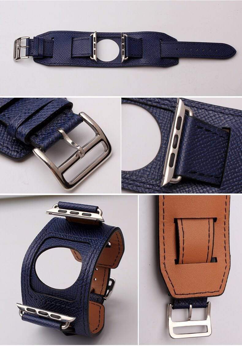 MORE COLORS Genuine Leather Durable Compatible With Apple Watch Band Strap For iWatch Series 4/3/2/1 - Techypop.com