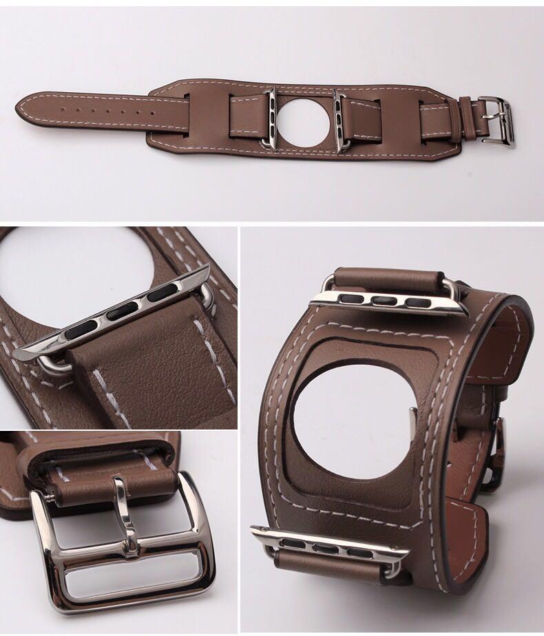 MORE COLORS Genuine Leather Durable Compatible With Apple Watch Band Strap For iWatch Series 4/3/2/1 - Techypop.com