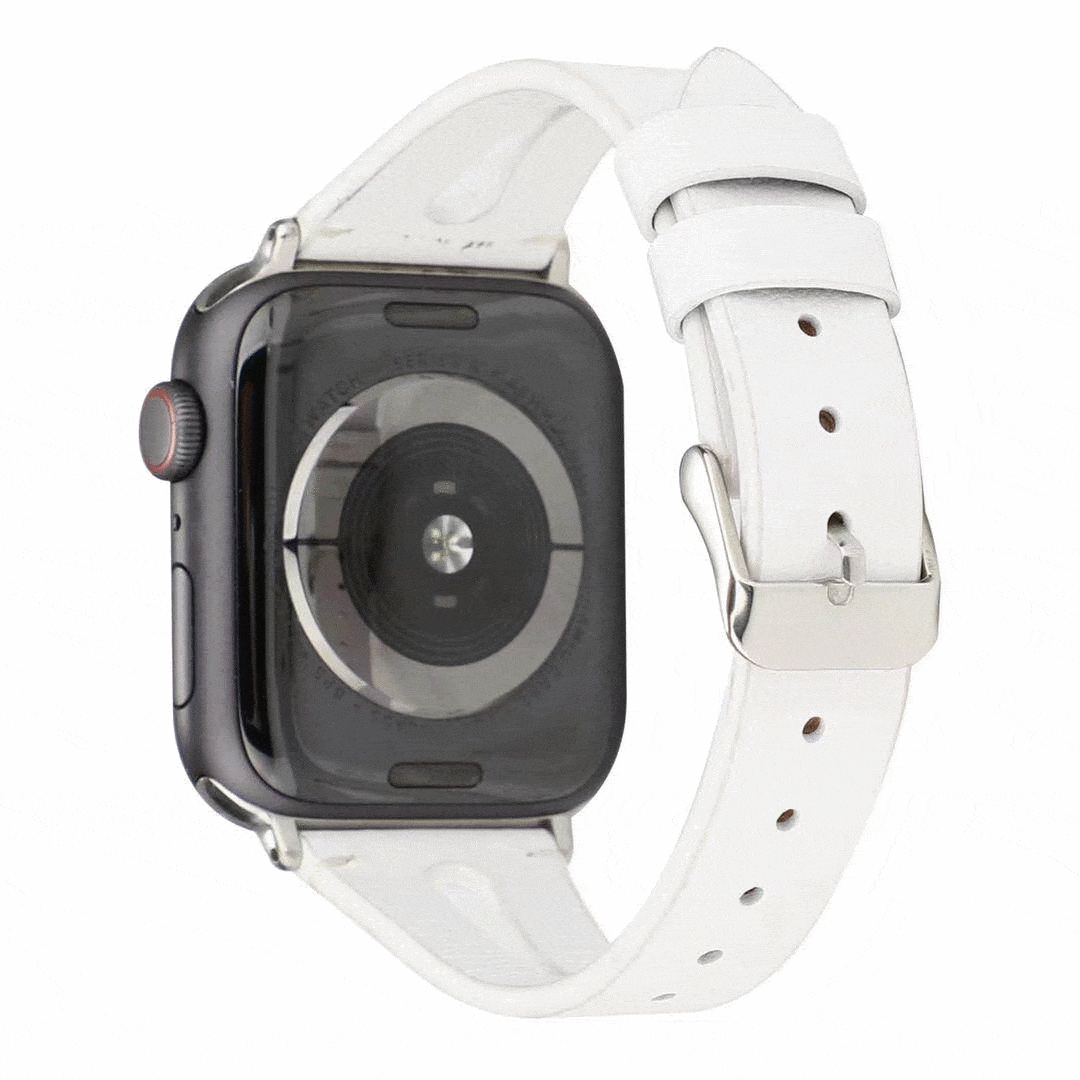 MORE COLORS Genuine Leather Slim Breathable Compatible With Apple Watch Band Strap For iWatch Series 4/3/2/1 - Techypop.com