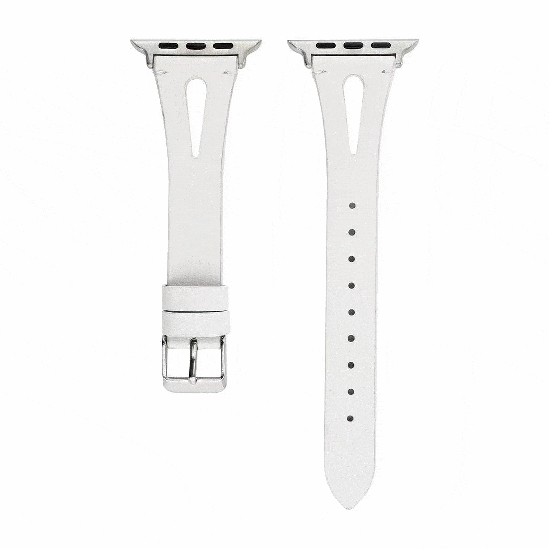 MORE COLORS Genuine Leather Slim Breathable Compatible With Apple Watch Band Strap For iWatch Series 4/3/2/1 - Techypop.com